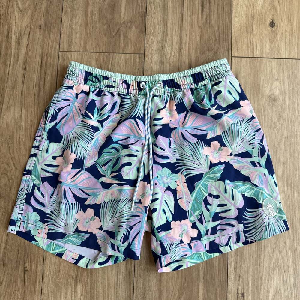 Chubbies Mens Swim Shorts, The Night Faunas, 5.5" inseam, Mesh Liner, Sz Small
